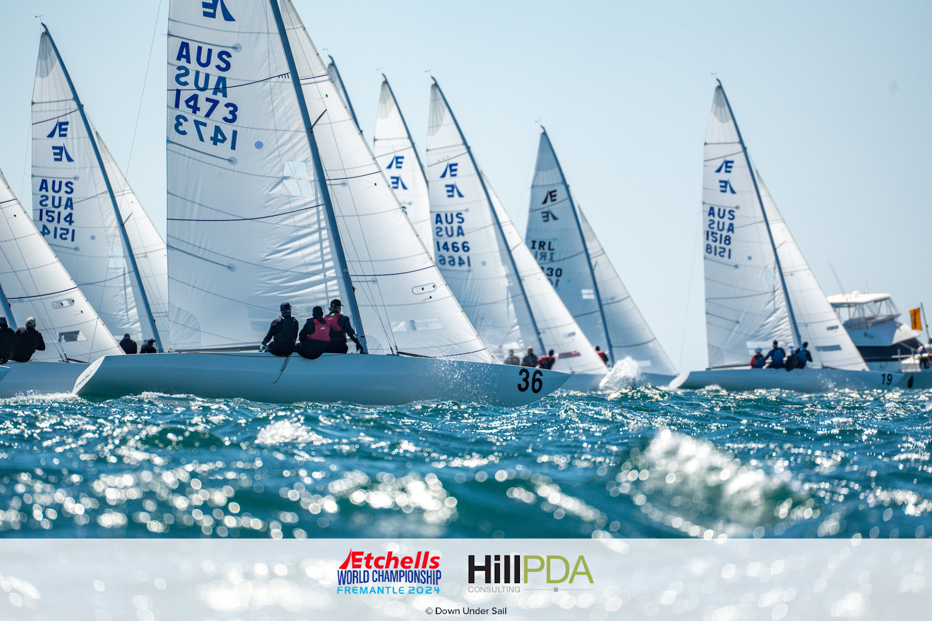 Aussies fight back on day 2 of the 2024 Etchells Worlds at Fremantle