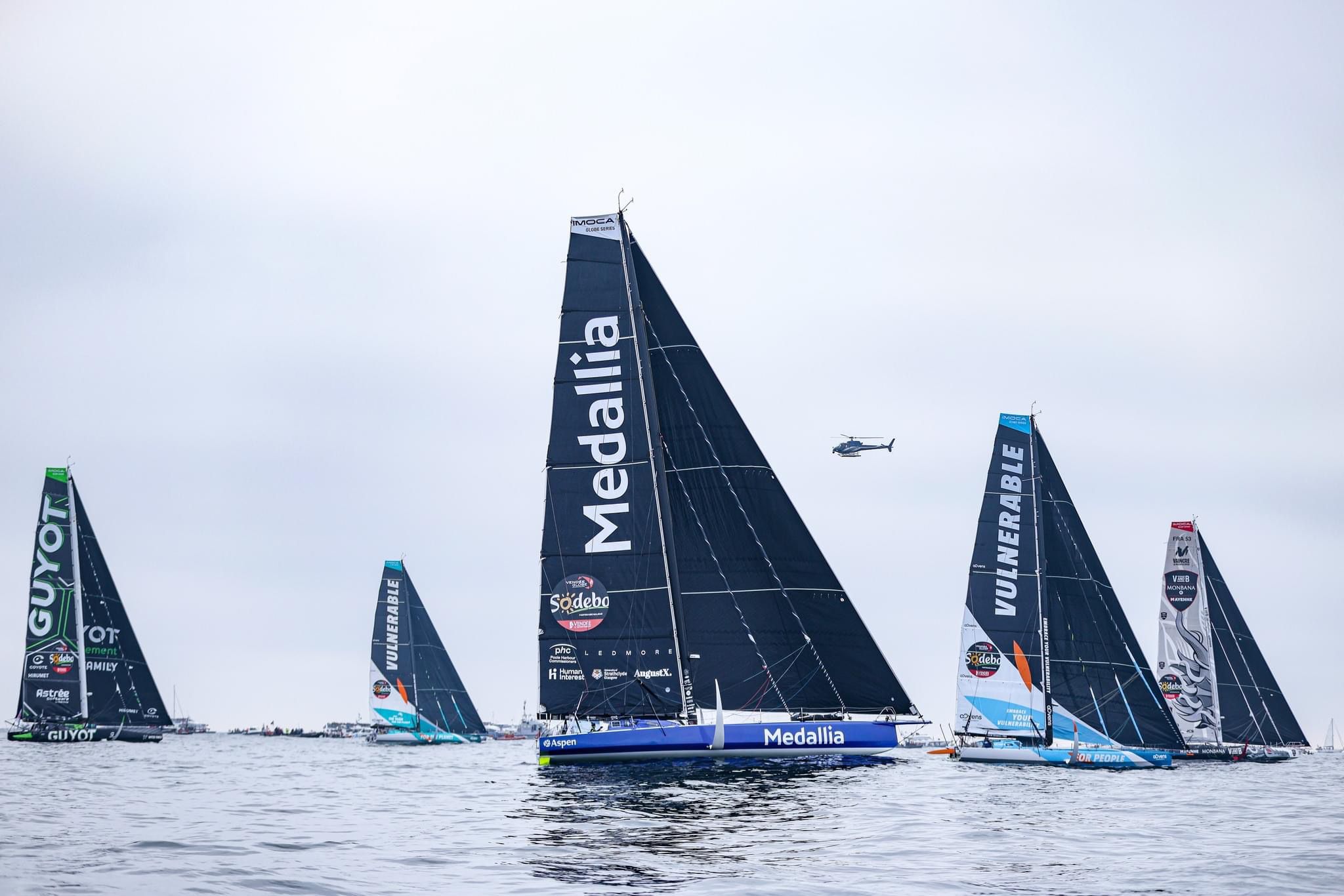 After six days Jean Le Cam leading the Vendée Globe
